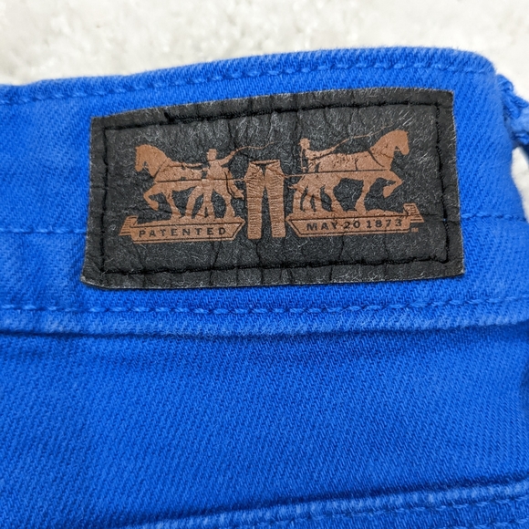 Women's LEVI'S Mid-Rise Skinny Cobalt blue jeans - Picture 2 of 11